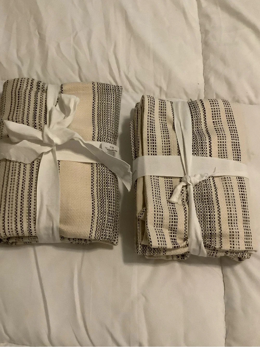 Bundle of 2 Pottery Barn Hawthorne Striped Euro Shams❤️❤️❤️❤️